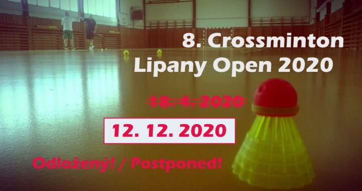 8. Crossminton Lipany Open 2020 – turnaj je odložený!