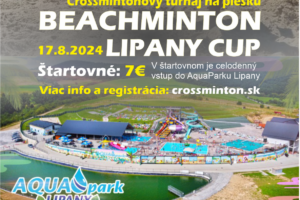 Beachminton Lipany Cup 2024 – AquaPark Lipany